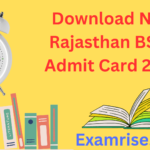 Download Now Rajasthan BSTC Admit Card 2024